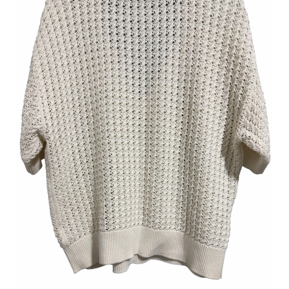 Varley Monte V-Neck Knit Polo Cream Women's‎ Size X-Large - Picture 6 of 12